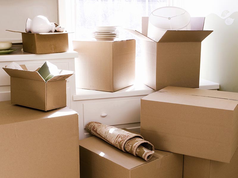 small medium and large moving boxes