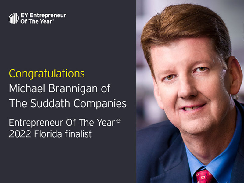 EY Announces Mike Brannigan of Suddath® as an Entrepreneur Of The Year® 2022 Florida Award Finalist